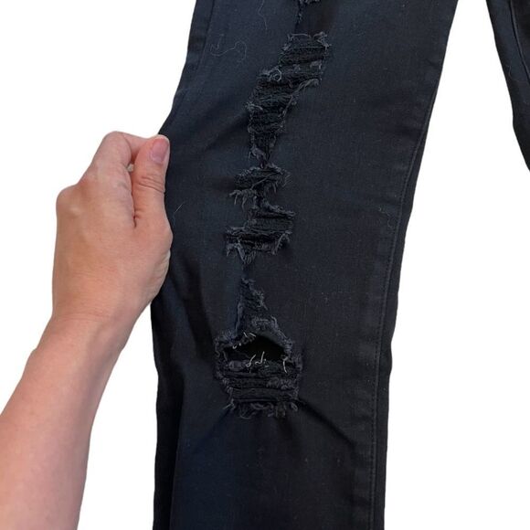 Abercrombie and fitch Simone distressed black skinny jean - Picture 9 of 11